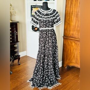 Love & Harmony Black White Maxi Dress Daisy Printed Maxi‎ Dress